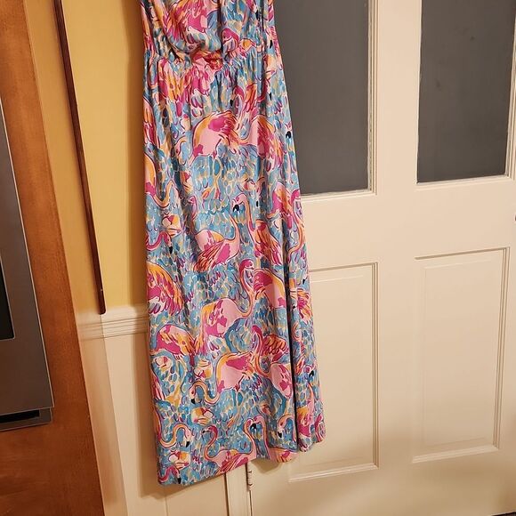 Lilly Pulitzer Marlisa Strapless Maxi Dress in "Peel and Eat" Print Size S - Picture 3 of 6